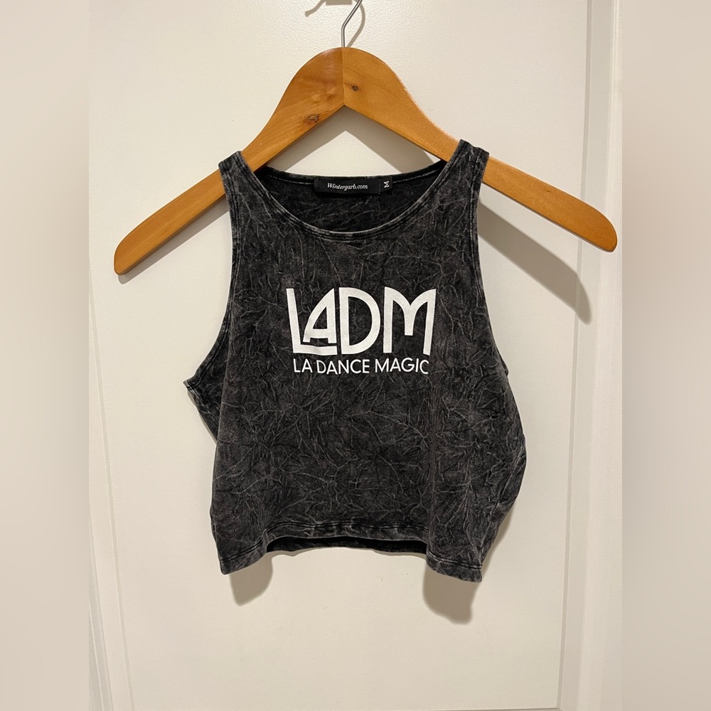 LADM Black Crop Top